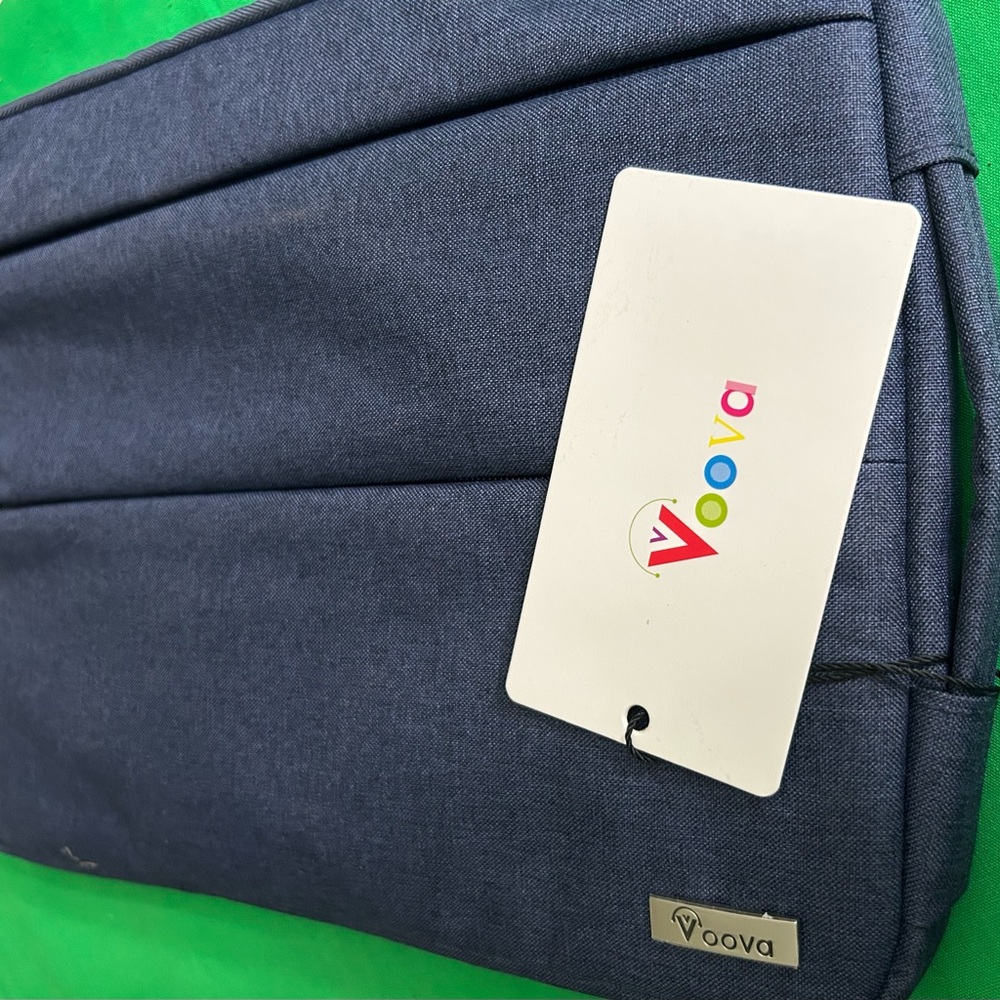 NWT Voova Denim Blue 11” Laptop Sleeve with Carry Handle and Pockets